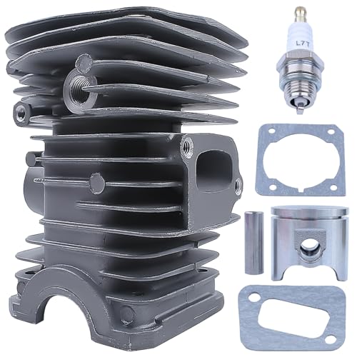 Kit Piston et Cylindre pour Husqvarna 340 345 340e 345e Tronçonneuse, ADEFOL 40mm Nikasil Cylindre...