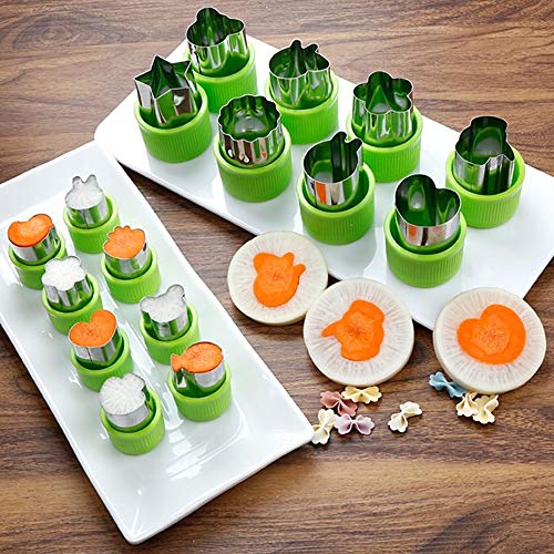 DECDEAL 20pcs legumes cortador de frutas moldes de aço inoxidável ferramentas de corte para bolo de