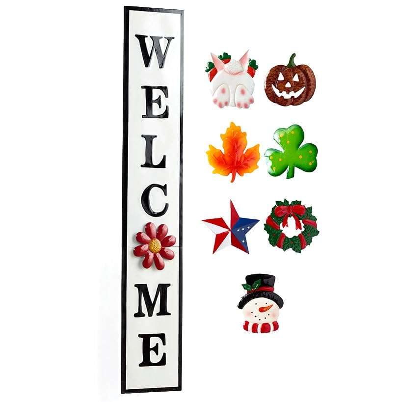 Amazon.com: 9-Pc. Interchangeable Welcome Sign : Home & Kitchen