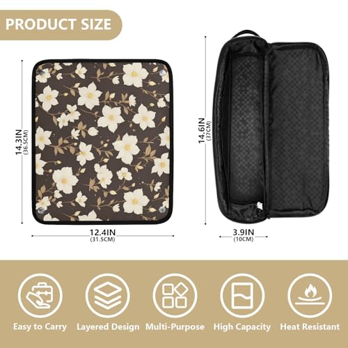 Bolso de viaje para herramientas de cabello con almohadilla resistente al calor miniatura 4