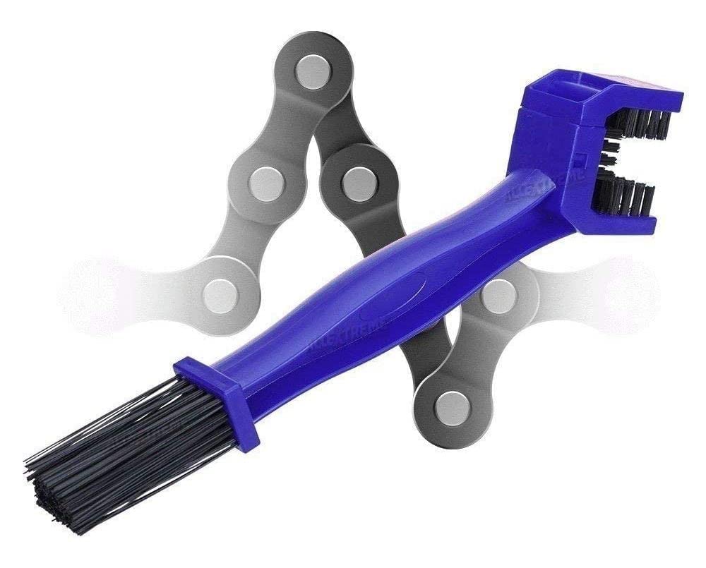 Careflection Horizon Multi-Purpose Chain Cleaning Brush/Washer/Tool for Royal Enfield Motorcycle Bicycle, Bikes, Bullets, KTM, Classic 350 and Avengers., Plastic Handle