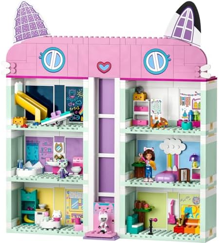 LEGO® Gabby’s Dollhouse 10788-4 Yaş ve Üzeri Çocuklar için Orijinal Detaylarla Dolu 8 Odalı bir Ev İçeren Yaratıcı Oyuncak Yapım Seti (498 Parça) - Görsel 2