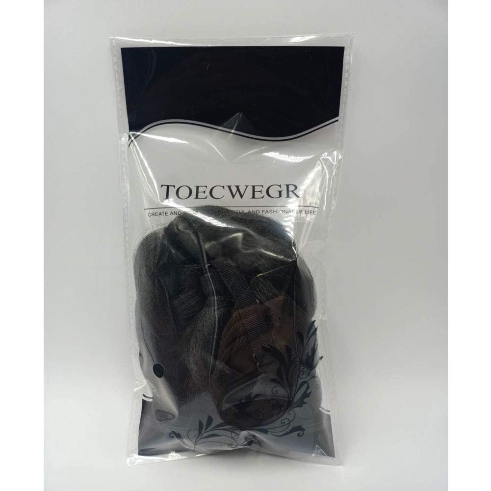 TOECWEGR Hair Braided Headband Classic Chunky Wide Thick Plaited Braids Elastic Stretch Syntheti Buckling Hairpiece Braid Headband - Image 7