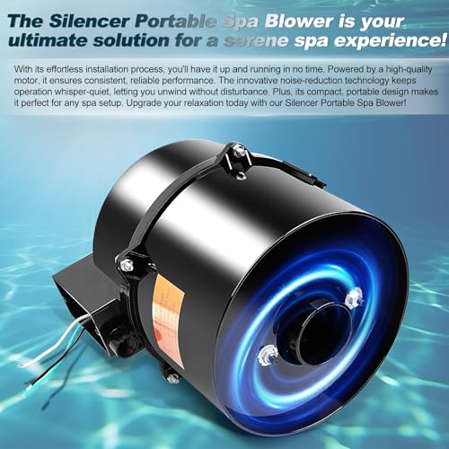 Orceed 6320141 Silencer Spa Blower 2.0 HP 120 Volt 9.0 Amps Replacement for Air Supply, for use with 2 inch Plumbing, Quiet and Shock-Absorbing, Easy Installation, for Pool Hot Tub & Spa by Orceed - Used condition - Image 6