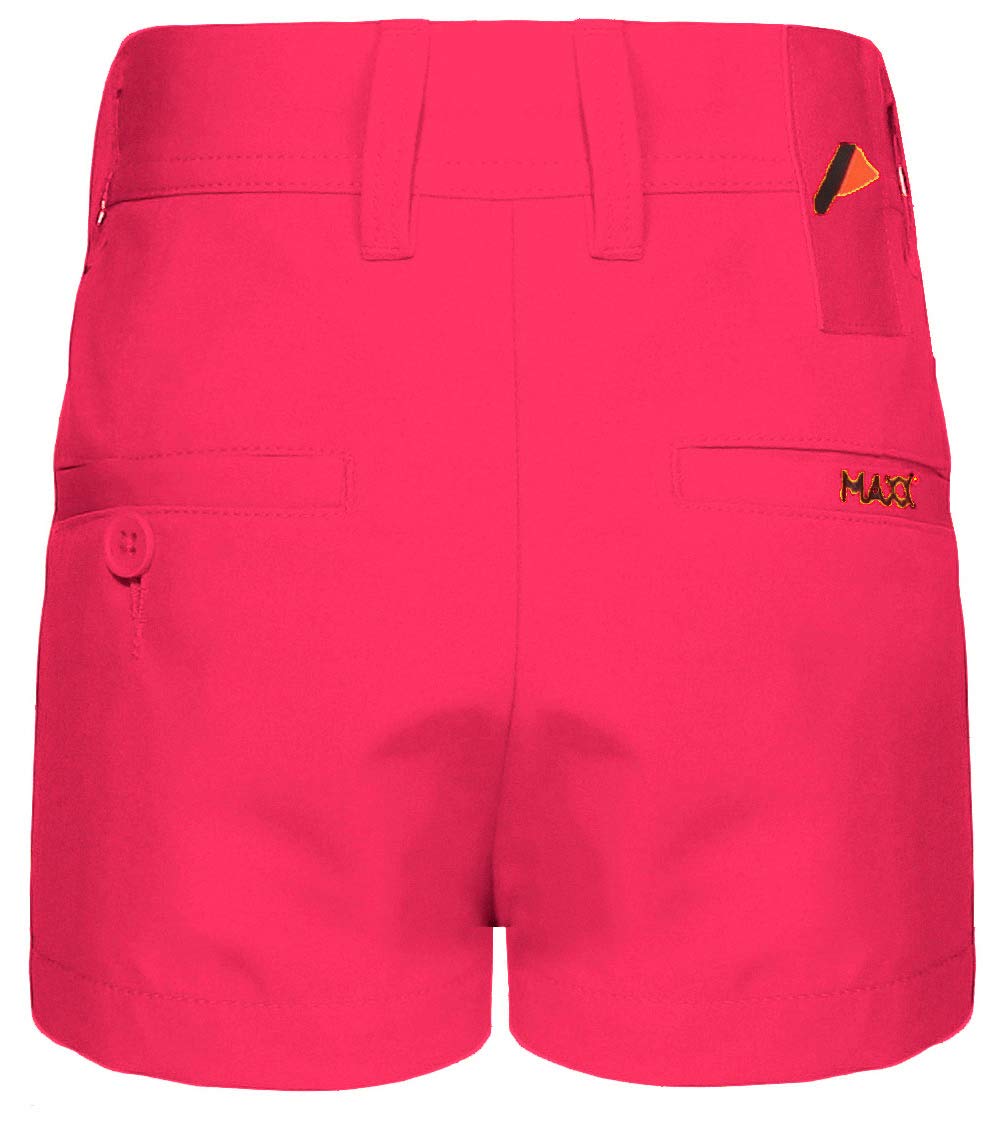 MAXX - Pantaloncini da golf da bambina con vita regolabile, forma dritta, da golf
