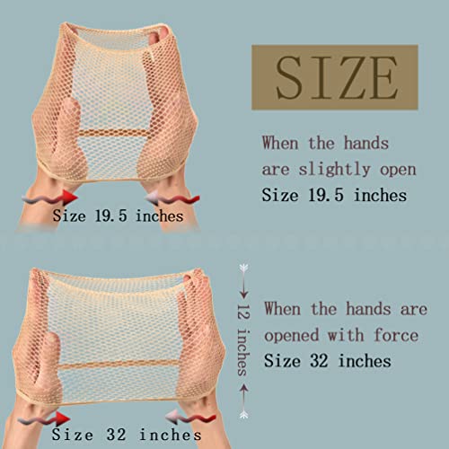 Wig Cap, 6 Pcs Nylon Hair Net For Wig Open End Nude Wig Cap, Mesh Wig Caps For Women (Nude Color) #TOP2