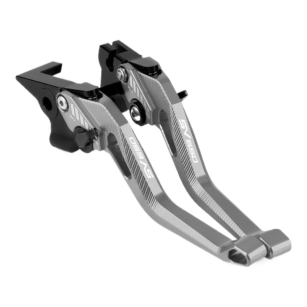 Beqlxta Titanium Black Brake Clutch Adjustable Lever​ Motorcycle Accessories Cnc Adjustable Brake Clutch Lever For Sv 650 Sv 650S Sv650 Sv650s 1999-2009 600/750 For Katana