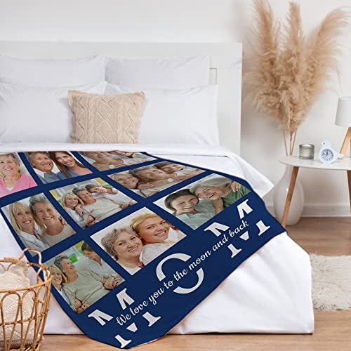 Lcyawer-Memorial-Mothers-Day-Birthday-Gifts-for-Mom-Custom-Blanket-with-Photo-Personalized-Gifts-for-Mom-from-Daughter-or-Son-Customized-Blankets-with-9-Pictures-Collage