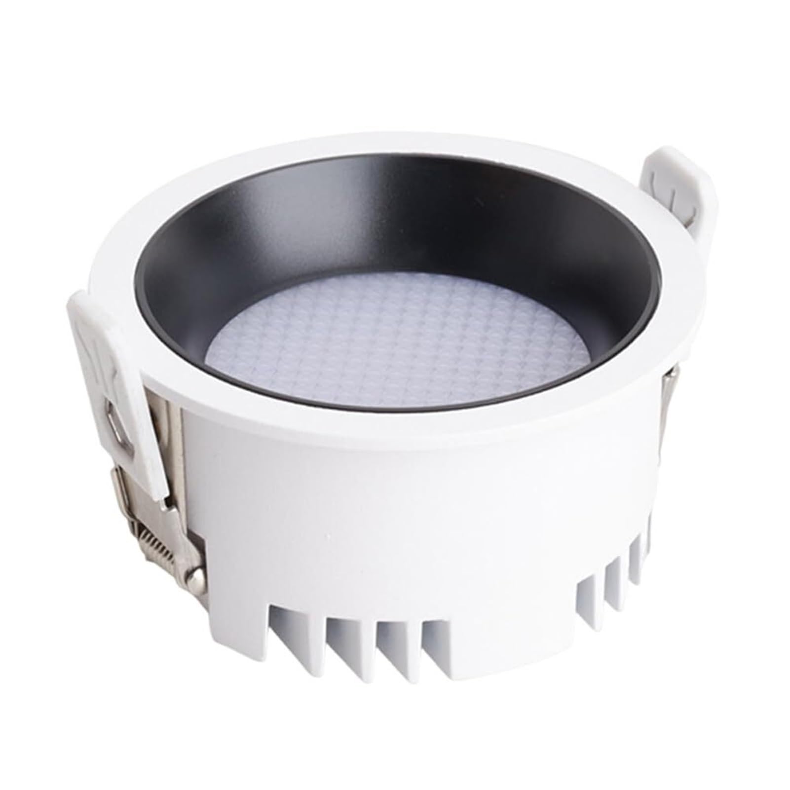Anti Glare Downlight Round Aluminum Recessed Lights Narrow Trim Ceiling Light Dimmable Daylight Retrofit CRI 90 3000K to 6000K Selectable