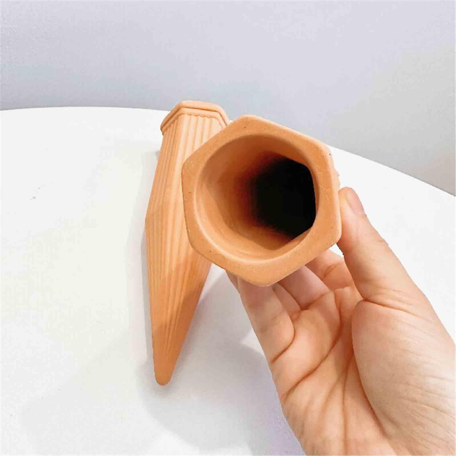 Tonkegel Bewässerung Passend Für Weinflaschen Bewässerungskugeln Gemüse Gartenarbeit Langsame Freisetzung Wasserspender Pflanzen Automatisch Pflege(10pcs,Gelb)