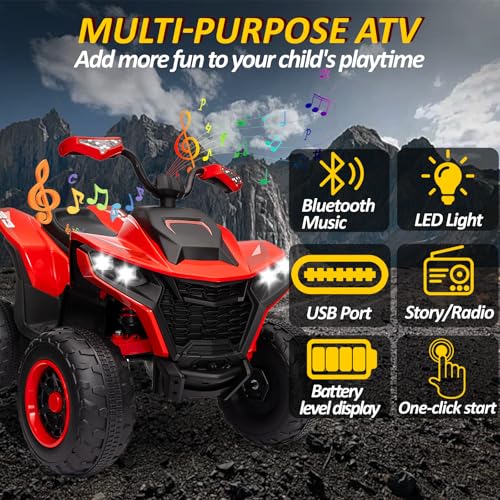VeezyGo Electric 4 Wheeler for Kids