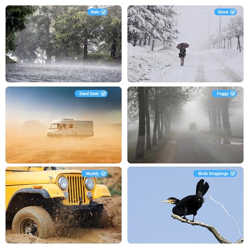 Image of 2 Pack Camera Rain Cover with Flash Clear Dust Proof Sleeve Protection for Canon EOS 4000D 1200D 90D 80D 77D 70D 5D 6D 7D Mark II R10 R7 R5 R6 Rp R Rebel T8i T7i T7 T6i SL3 SX70 SX60 HS