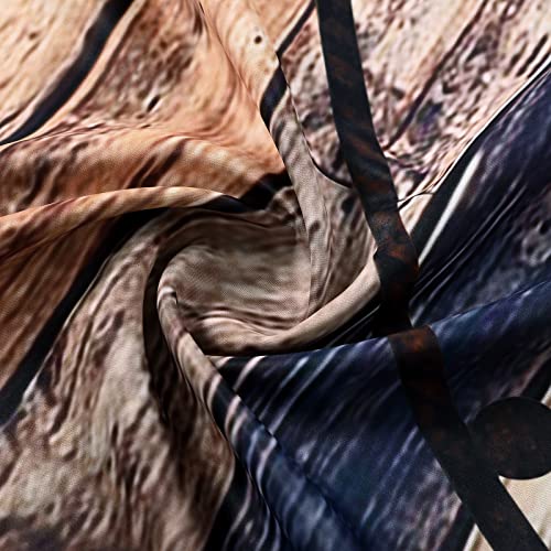 Yokii Rustic Country Valances For Windows 18’’L Blackout Texas Star Retro Barn Wood Brown Kitchen Valance Curtains Cabin Bathroom Living Room Bedroom Cottage Shabby Farmhouse Small Curtain Topper #TOP5