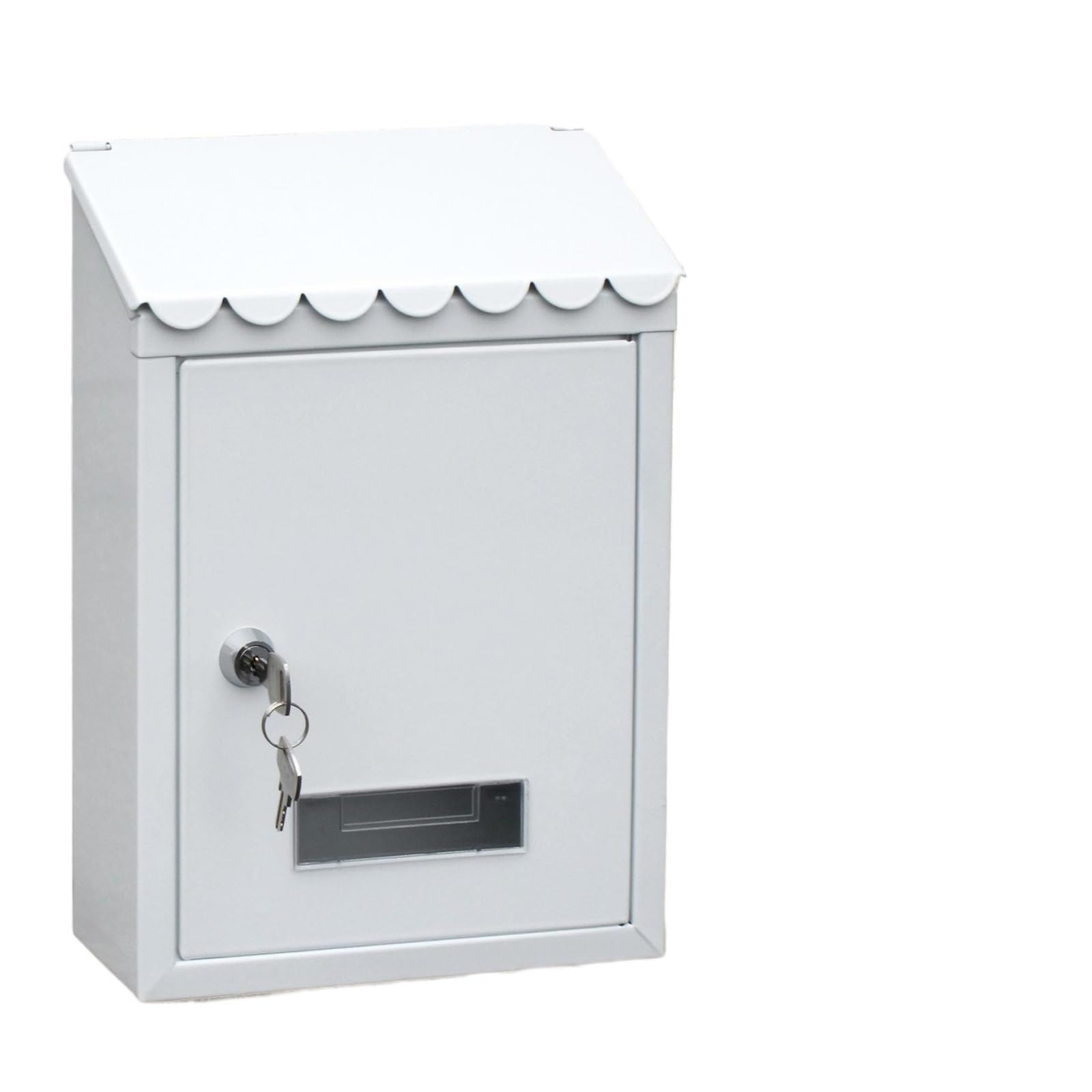 FGJsfhrDTU Letter Box, Rust-proof Mailbox 22x6.5x30CM Wall Mounted Mail Box Secure Case(Silver)(Green)