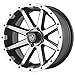 Fairway Alloys FA136 Rebel Golf Cart Wheel with Flat Black Machined (14x6.5")