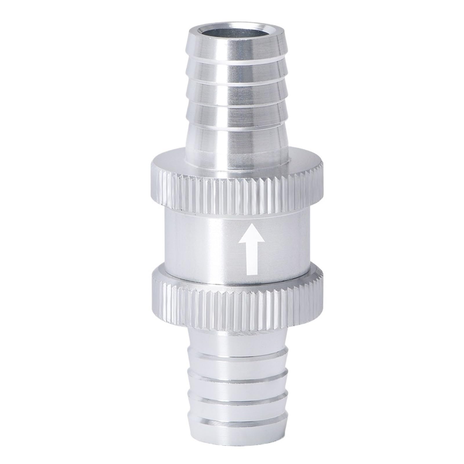 Uyzndkvsi Silver 9/16" 14Mm Non Return 1-Way Check Valve Aluminum Alloy(Silver)