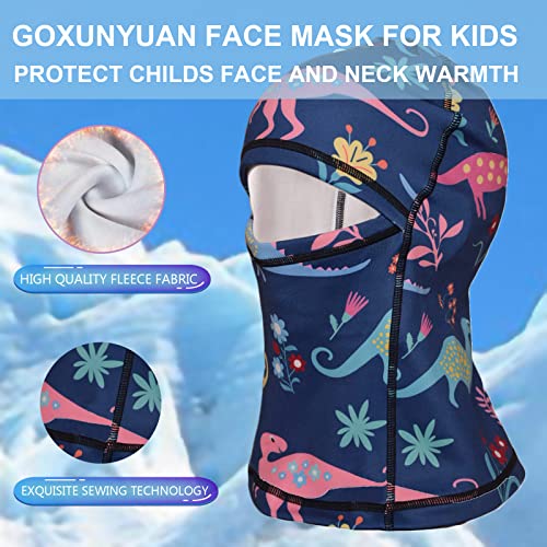 Kids Balaclava Ski Mask Winter Windproof Warmer Fleece Lined Long for Boys Girls Cold Weather Outdoor Sports4