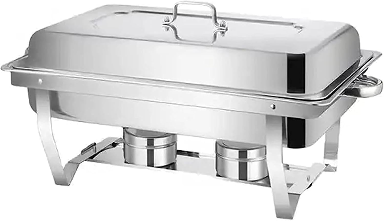 Catering Food Heater - Round Buffet Hot Plate, Space Heater, Glass Plate, Water Plate, Fuel Rack, Suitable for Buffets, Weddings, Banquets, Catering Events,Single Basin-9L