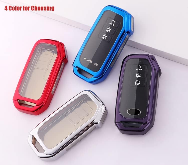 Miniatura 6 de Horande Funda protectora de TPU suave para llavero KIA EV6 K5 Sorento sin llave (morado)