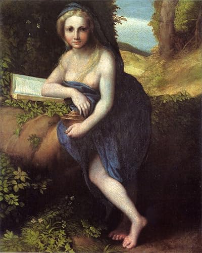 Impresiones lienzo la Maddalena Correggio con textura artística de calidad