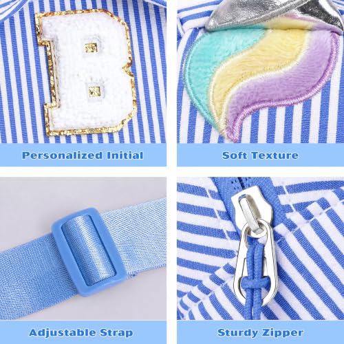 Image of YOOLIFE Initial Crossbody Bag Girls Sling Bag Kids Birthday Gifts, Blue S