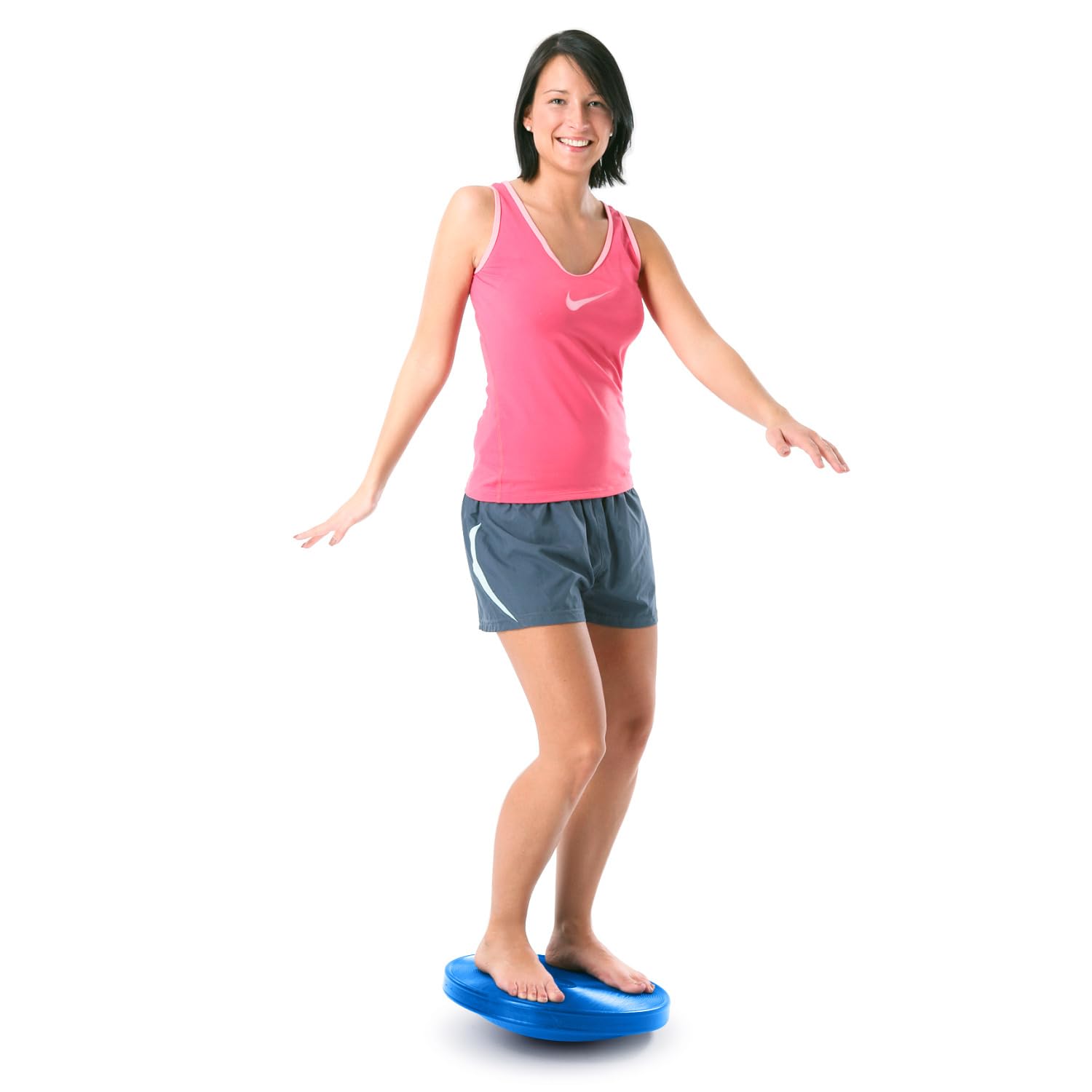 Sport-Thieme Balance-Board, Sport- und Therapiekreisel | Hochwertiger Gleichgewichts- u. Koordinations-Trainer | Inkl. Übungsanleitung | Blau o. Grün | ø 39 cm | Bis 120 kg | Markenqualität