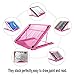 Adjustable Light Box Laptop Pad Stand, Multifunction(6 Angles) Skidding Prevented Tracing Holder for A3 A4 LED Tracing Light Pad & Diamond Painting, Sketch Board(Pink)