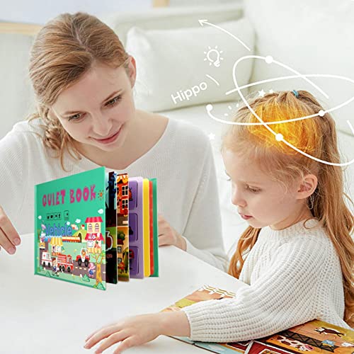 adesivos silencioso - atividades Montessori do dinossauro do espaço - Brinquedos sensoriais Montesso