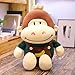 RJGLKS Puffy Toys Affenpuppen schöne Affenpuppen für Kindergeburtstagsgeschenke Mädchen Plüschtier 30cm grün