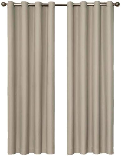 Panel de cortina tipo Blackout para ventanas Eclipse, con arandelas al estilo danés