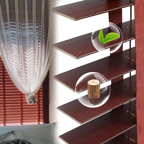 Persianas Venecianas De Madera Maciza Persianas Horizontales De Interior, Cortinas Venecianas 50 mm 60cm 80cm 120cm 150cm Estores De Parasol para Cocina Oficina(Rojo Vino/Color de Vino Rojo)