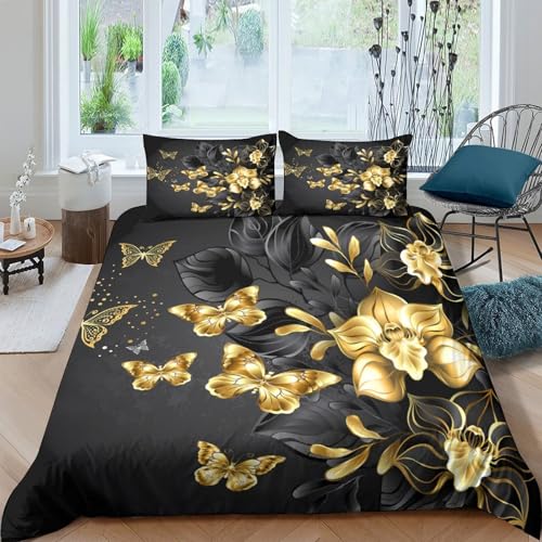 Linge de lit 3D effet microfibre éclair housse de couette super douce King - 4