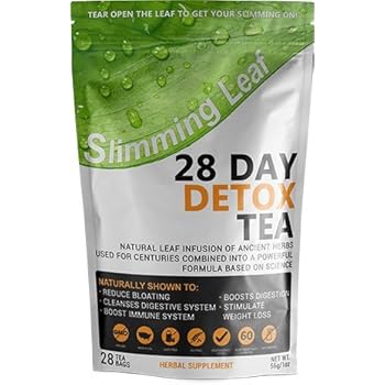 Amazon Com Slimming Leaf Slimming Teatox 28 Day Morning Weight Loss Tea Trim Excess Weight Lower Blood Pressure Digestive Discomfort Relief Improve Immunity 90 Money Back Guarantee Day Tea Health Personal Care