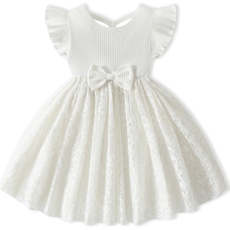 Toddler Girl Tulle Dress Summer Ruffle Sleeveless Baby Girl Fashion Casual Dresses 3 Months-3T
