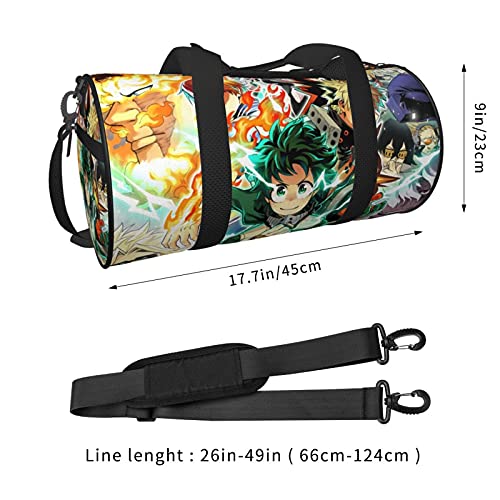 Gym Bag My Hero Academia Duffel Bag Sports Travel Bag Lightweight Multipurpose Duffel Bag With Pockets For Swim Yoga