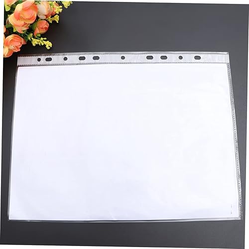 Miniatura 6 de Ciieeo Protectores de página, 100 unidades de archivos de PP, fundas transparentes para documentos, carpetas transparentes, protectores de hojas