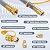 48Feet 1/2 inch Natural Gas Hose for Generator with Quick Connect Fittings, Natural Gas to Grill Hose for BBQ, Pizza Oven, Patio Heater - CSA Certified, 1/2 Male to 3/8 Female Flare Adapter