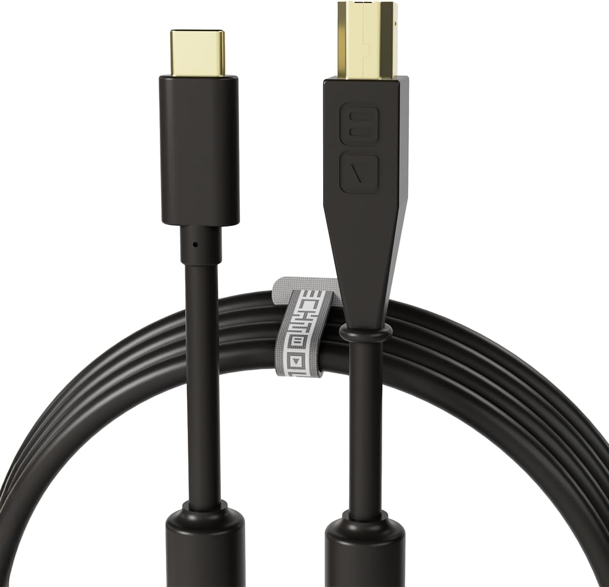 Chroma Cables: Audio Optimized USB-C to USB-B Cable with 56K Resistor USB-C Black chroma-cable-usb-c