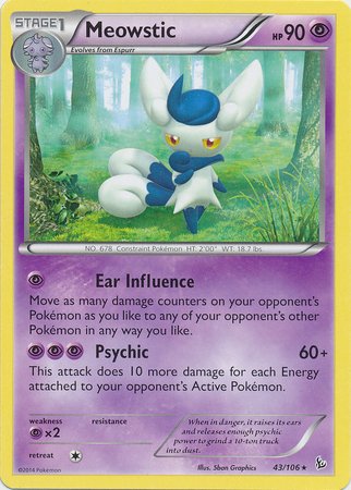 pokemon card meowstic Amazon.com: Pokemon - Meowstic (43) - XY Flashfire