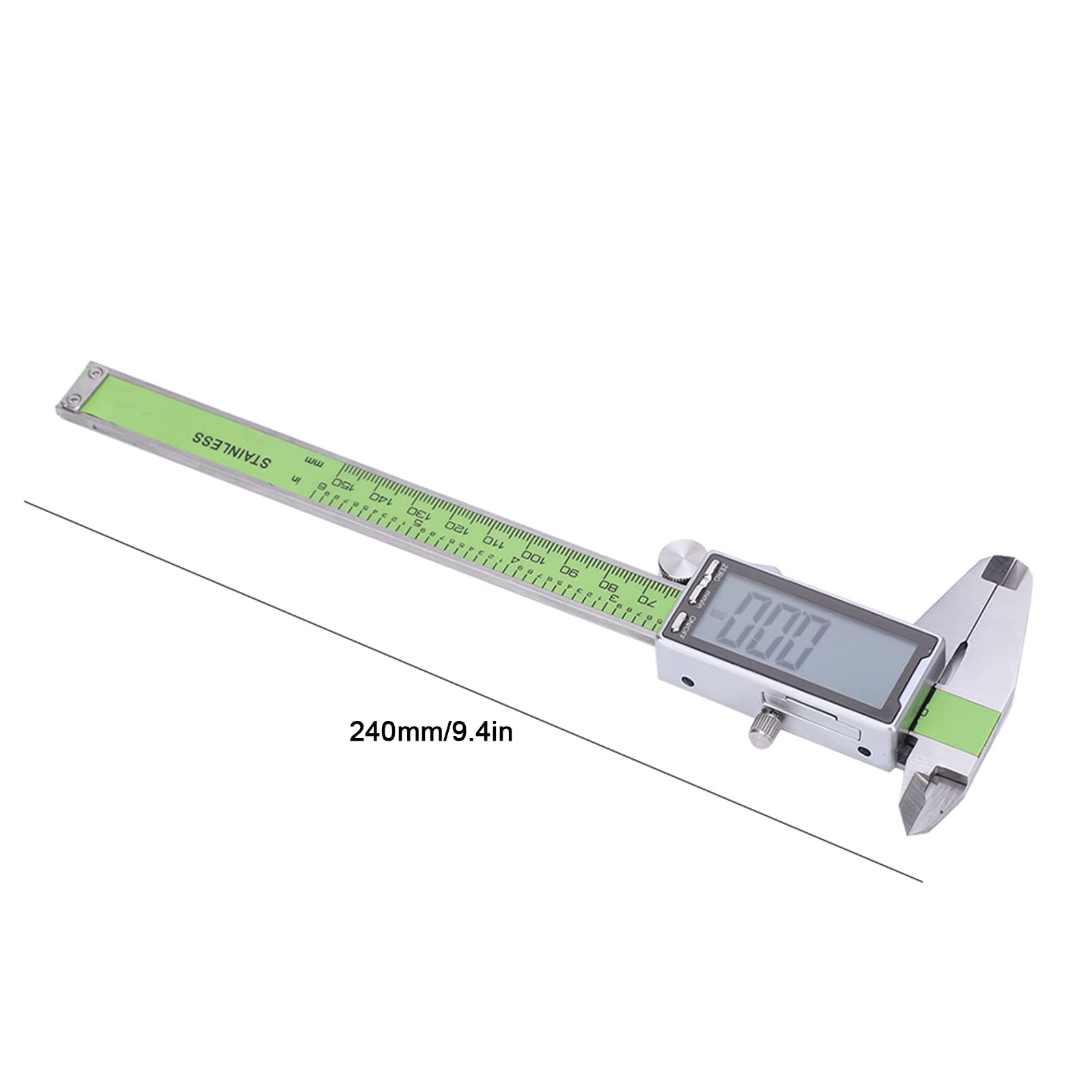 Calibrador Vernier Digital Medidor de Regla Electrónica de Acero Inoxidable Preciso para Medición de Bricolaje (150mm)