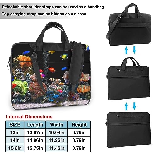 Funda para portátil Aquarium Print 13-15.6 pulgadas negra miniatura 3