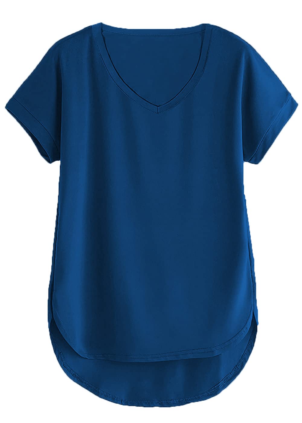 1321 Women's Solid Regular Stylish Up and Down T-Shirts for Women