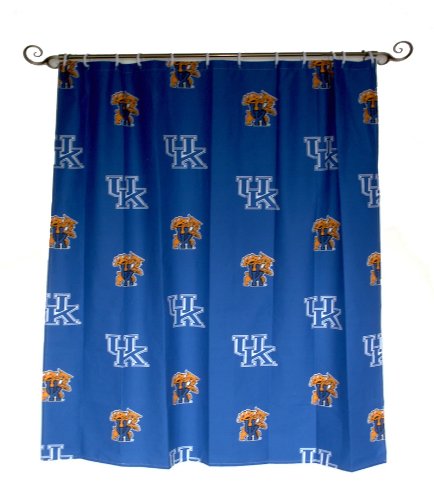 Image of Everything Comfy Kentucky Wildcats Bright and Colorful Shower Curtain Cover 70 inch x 72 inch