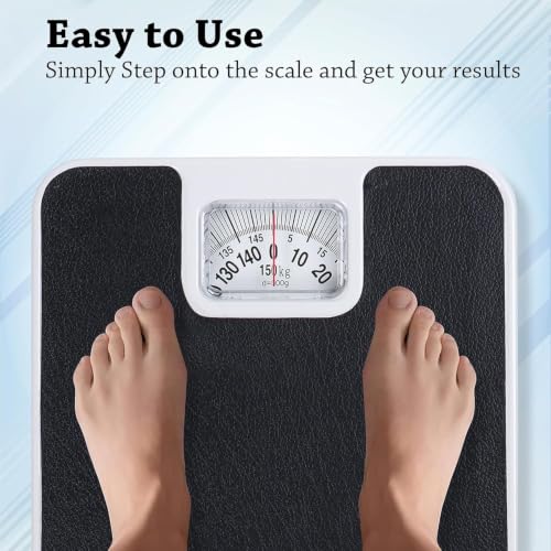 Image of MCP Healthcare Analog Body Weight Scale | Mechanical Scale | Non-Skid | Simple Dial Calibration Bathroom Body Scale, Gym Weight Scale (120.00, Kilograms)