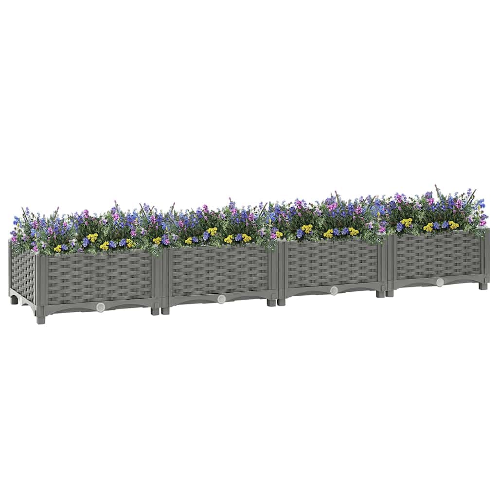 Plantes et légumes en jardinière surélevée 160x40 cm pour terrasse
