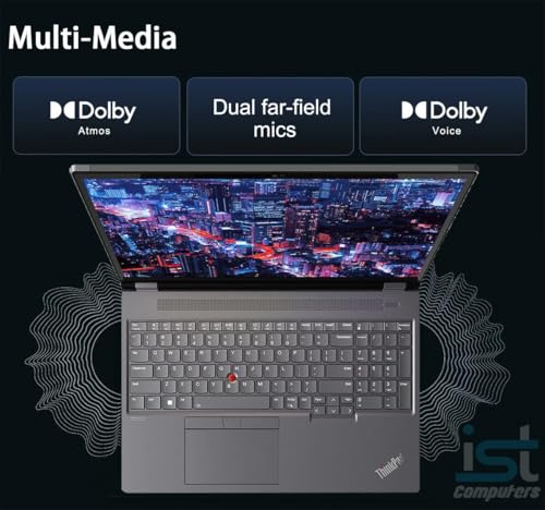 Image of Lenovo ThinkPad P16 Mobile Workstation Laptop (16 inch UHD+ 4K+, NVIDIA RTX 2000 Ada 8GB, Intel Core i7-14700HX, 32GB DDR5, 1TB SSD) for Engineer, Designer, Architect, Fingerprint, IR Webcam, Win 11 Pro