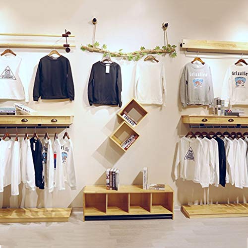 Cintres en bois muraux MU pour organiser un magasin ou aménager une buanderie