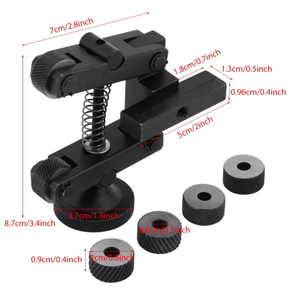 Outil De Moletage Haptufer Pour Tour - Dispositif Réglable En Alliage, Réduction Charge Broche - Noir