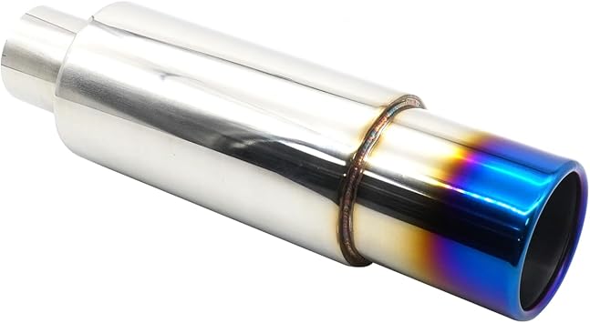 Exhaust Muffler Silencer 2.5 Inch63MM Inlet Stainless Steel
