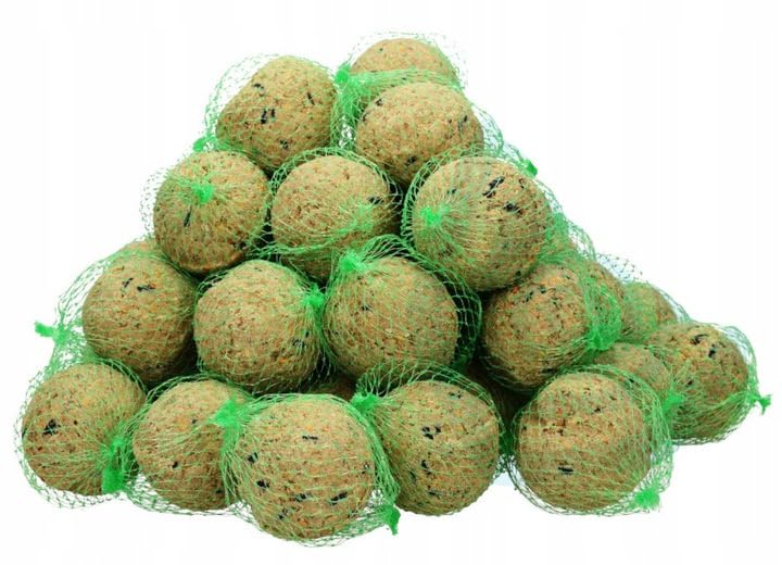 Bird Food, Fat Food for Wild Birds, Fat Balls 30 x 90 g avec filet dans un seau – Image 3